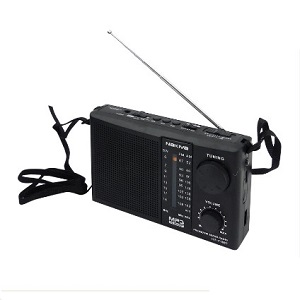 Radio Recargable Bluetooth, AM/FM/SW/TF/USB/Linterna