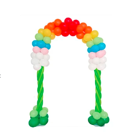 Arco de globo de látex de colores