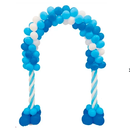 Arco de globos de látex azul 116pcs