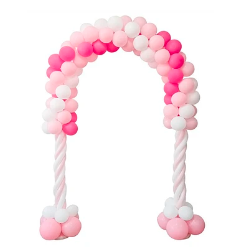 Arco de globos de látex rosa 116pcs