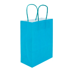 Bolsa de papel azul