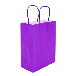 Bolsa de papel mediana morada