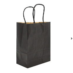 Bolsa de papel negra