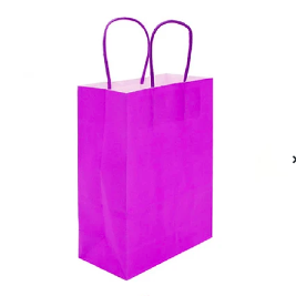 Bolsa de papel purpura