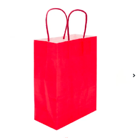 Bolsa de papel roja