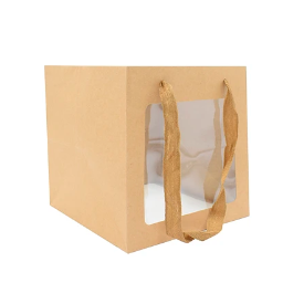 Bolsa de regalo papel kraft con ventana