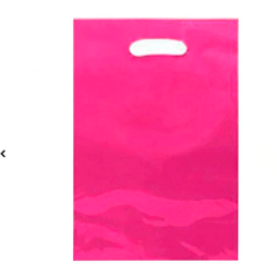 Bolsa plástica fucsia 10pcs