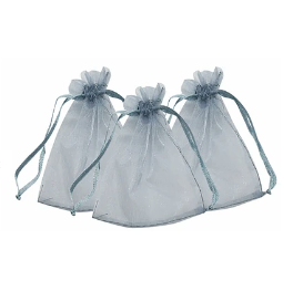 Bolsas de organza gris 10pcs