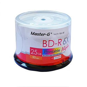 Blu-Ray Imprimible Master-G 25GB BD-R 6X 50 discos