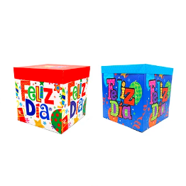 Caja de regalo plegable feliz dia