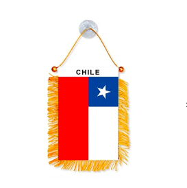 colgante banderin de chile