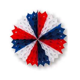 colgante de papel abanico fiestas patrias