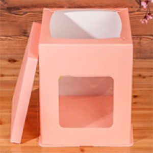 Caja para torta rosado