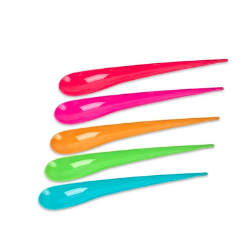 Cucharas plásticas 10pcs 19.5cm colores surtidos