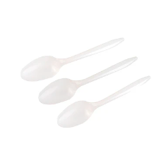 Cucharas plásticas blanca 14cm 20pcs