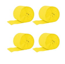 Feston decorativo amarillo 4pcs