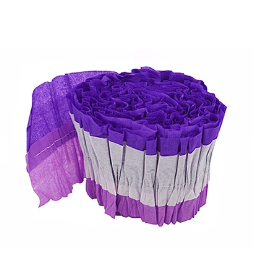 Feston decorativo morado/blanco 1pcs