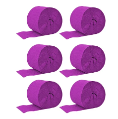 Feston fino morado oscuro 6pcs