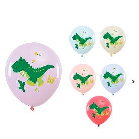 Globo de látex de dinosaurio 6pcs