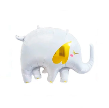 Globo metálico elefante blanco