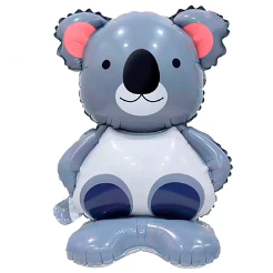 Globo metalico Koala con base