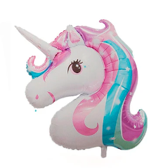 Globo metálico unicornio