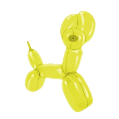 Globos largos 40pcs 28cm amarillo