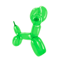 Globos largos 40pcs 28cm verde