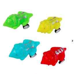 Juguete de auto de dinosaurio 4pcs