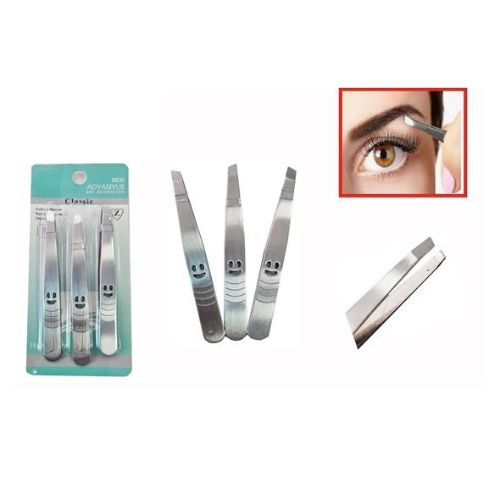 Kit de Pinzas de Cejas 3Pcs