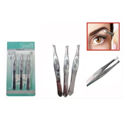 Kit de Pinzas de Cejas 3Pcs