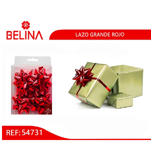 Lazo de regalo rojo 7cm 4pcs