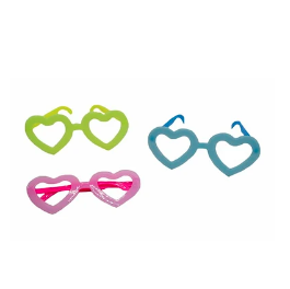 Lentes cotillón fluor 6pcs