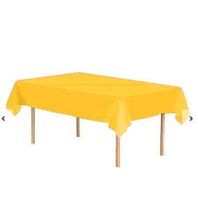 Mantel plástico amarillo