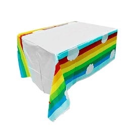 Mantel plástico arcoiris 