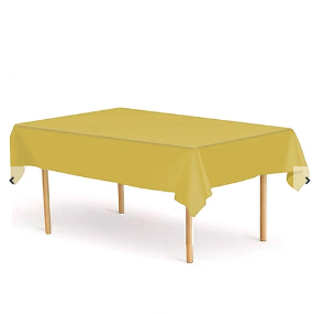 Mantel plástico dorado