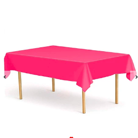 Mantel plástico fucsia