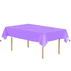 Mantel plástico violeta