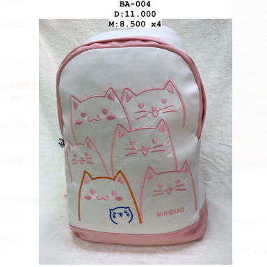 mochila diseño gato