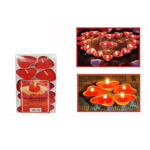 Pack 10 Velas de Corazon