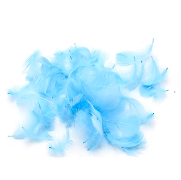 Plumas color azul claro 100pcs