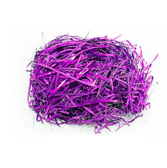 Relleno de papel metalico morado 20g