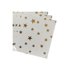 Servilletas de papel estrellas doradas 16pcs 