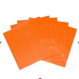 Servilletas de papel naranja 16pcs