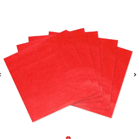 Servilletas de papel roja 16pcs 