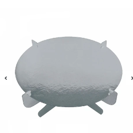 Soporte para tarta plateada 1pcs 