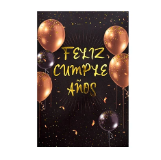 Tarjeta Feliz Cumpleaños Globos