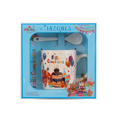 Taza de Cerámica Feliz Cumpleaños