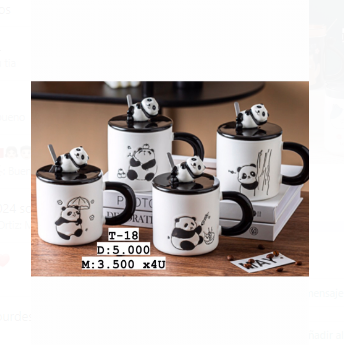 taza diseño panda