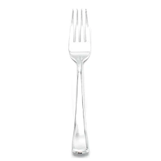 Tenedor de plástico plateado 6pcs